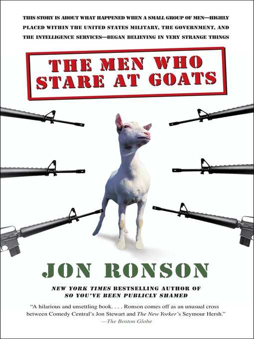 Title details for The Men Who Stare at Goats by Jon Ronson - Wait list